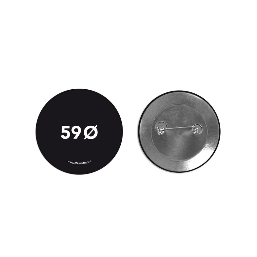 Custom Pinback Button. 59mm Ø