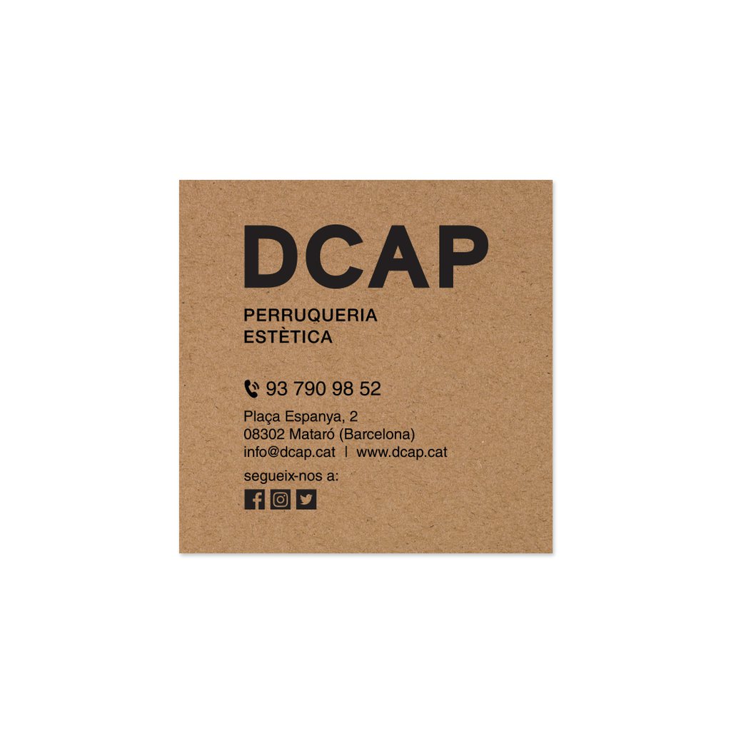 DCAP Perruquers. Visit Card